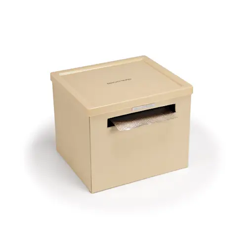 SEMI AUTOMATIC DISPENSER - BEIGE ACRYLIC LID - 12 CM
