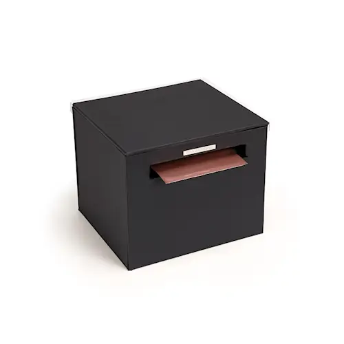 SEMI AUTOMATIC DISPENSER - BLACK VEGAN LID - 18 CM