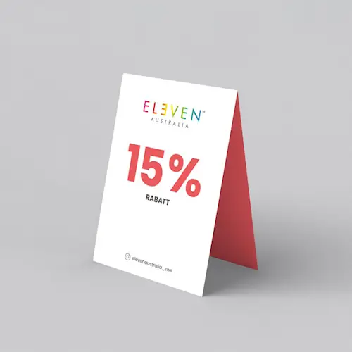SKYLT "15% RABATT" - ELEVEN