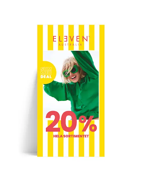 SKYLT "ELEVEN SUMMER 20%" (TRESIDIG)