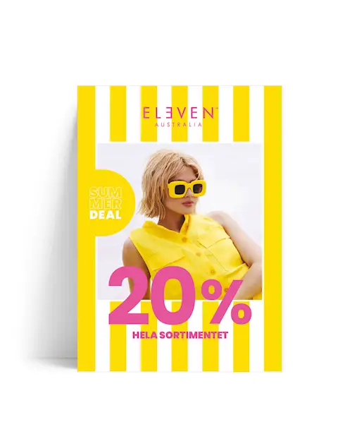 SKYLT "ELEVEN SUMMER 20% (ROSA TEXT)"