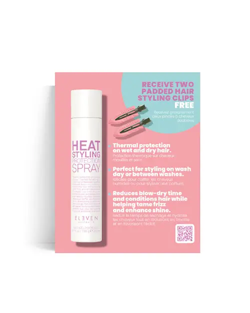 STRUT CARD - "HEAT STYLING PROTECTION SPRAY"