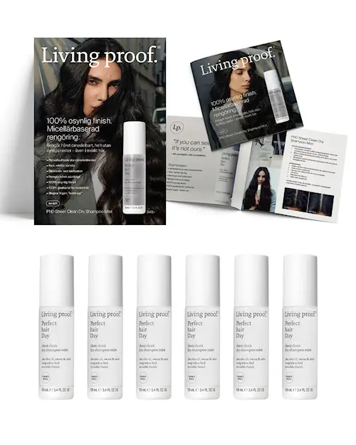 PHD SHEER CLEAN DRY SHAMPOO MIST - KAMPANJPAKET - 6-PACK