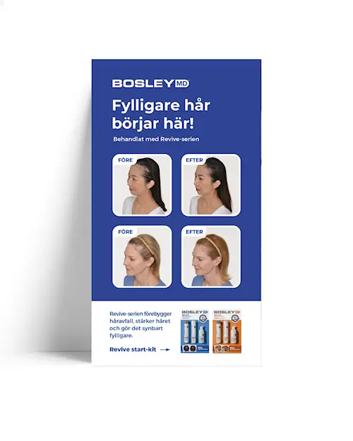 SKYLT - "BOSLEY REVIVE (105x190 mm)"