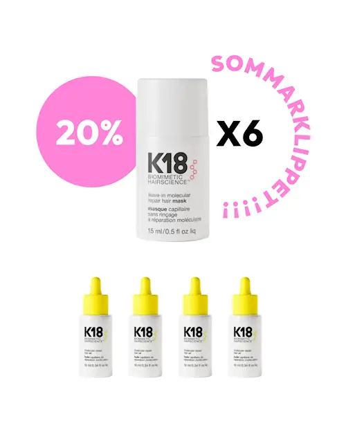 SOMMARKLIPPET - K18 LEAVE IN MOLECULAR REPAIR MASK - 6-PACK