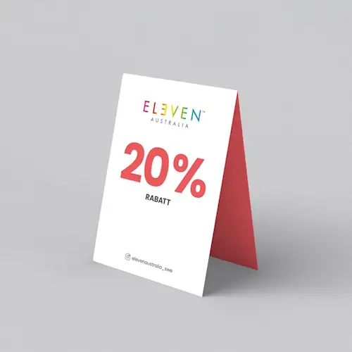 SKYLT "20% RABATT" - ELEVEN