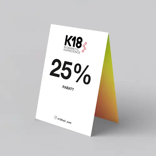 K18 - RABATTSKYLT 25%